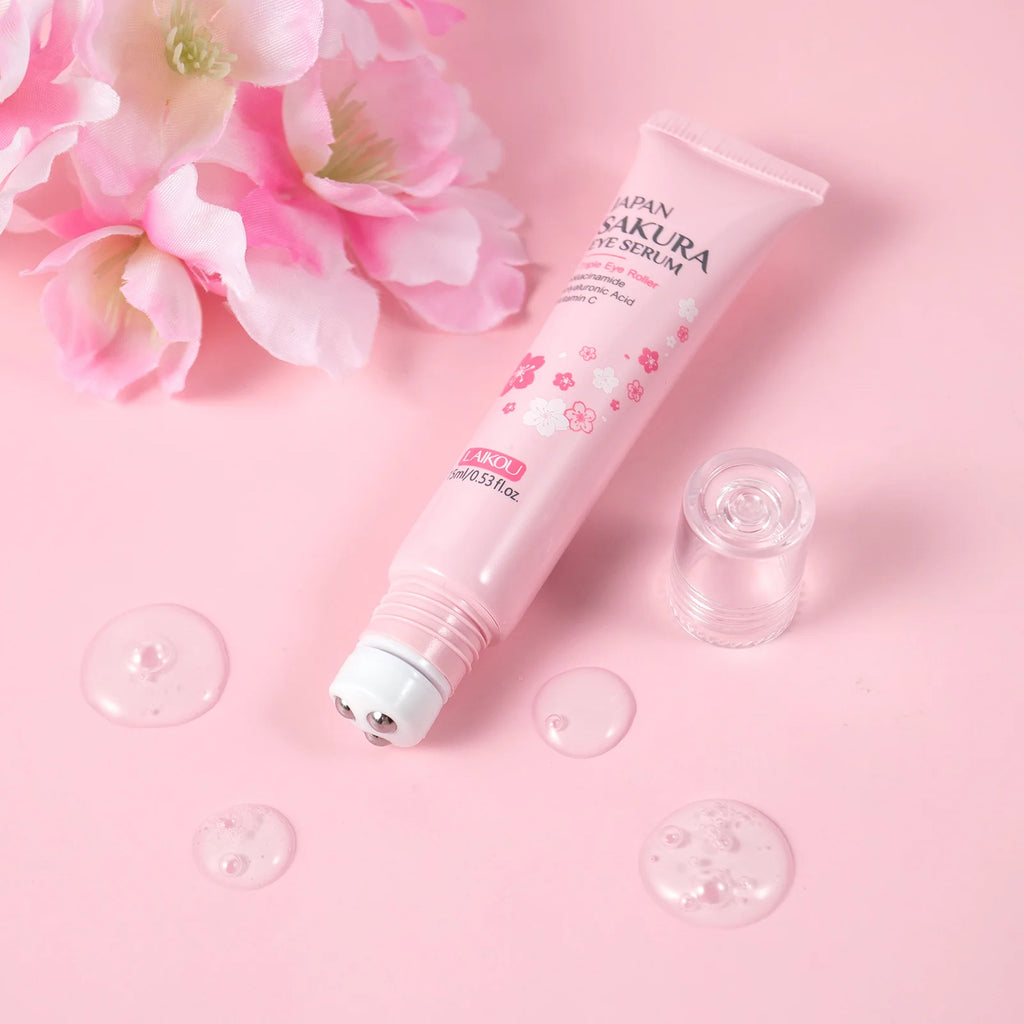 LAIKOU Sakura Eye Serum Roller Massage
