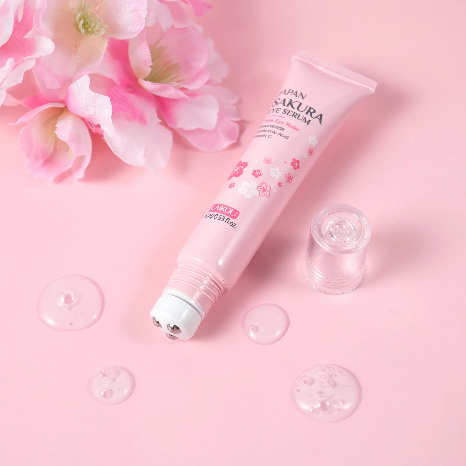 LAIKOU Sakura Eye Serum Roller Massage