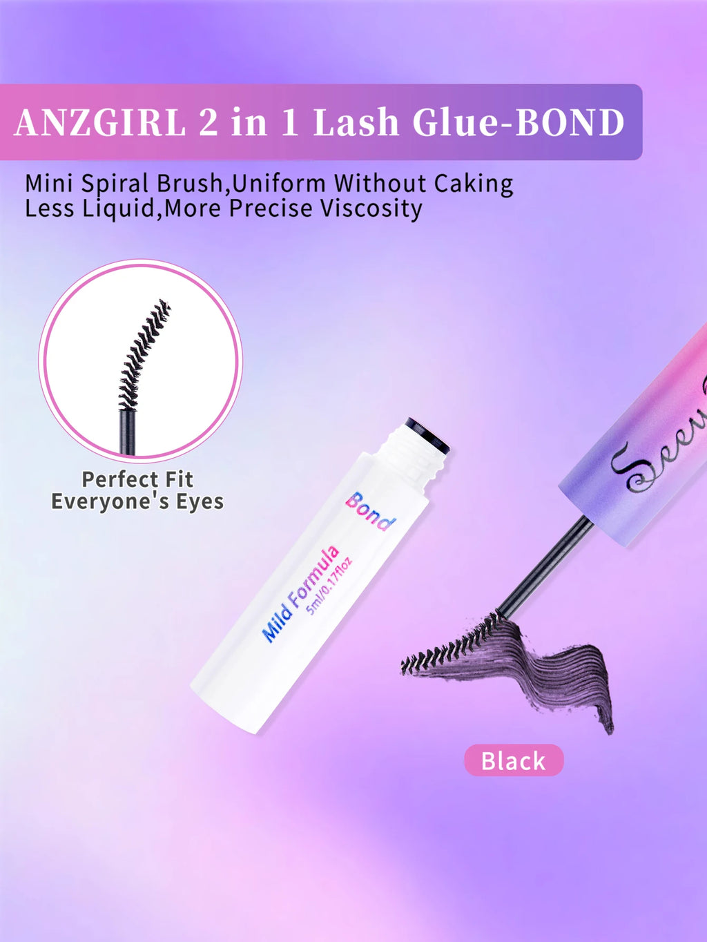 Eyelash Glue and Seal for Eyelash Clusters