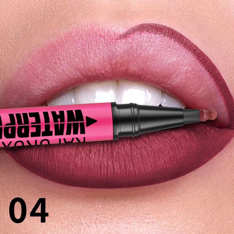 1PC Liquid Matte12-Color Lipliner Pencil Waterproof