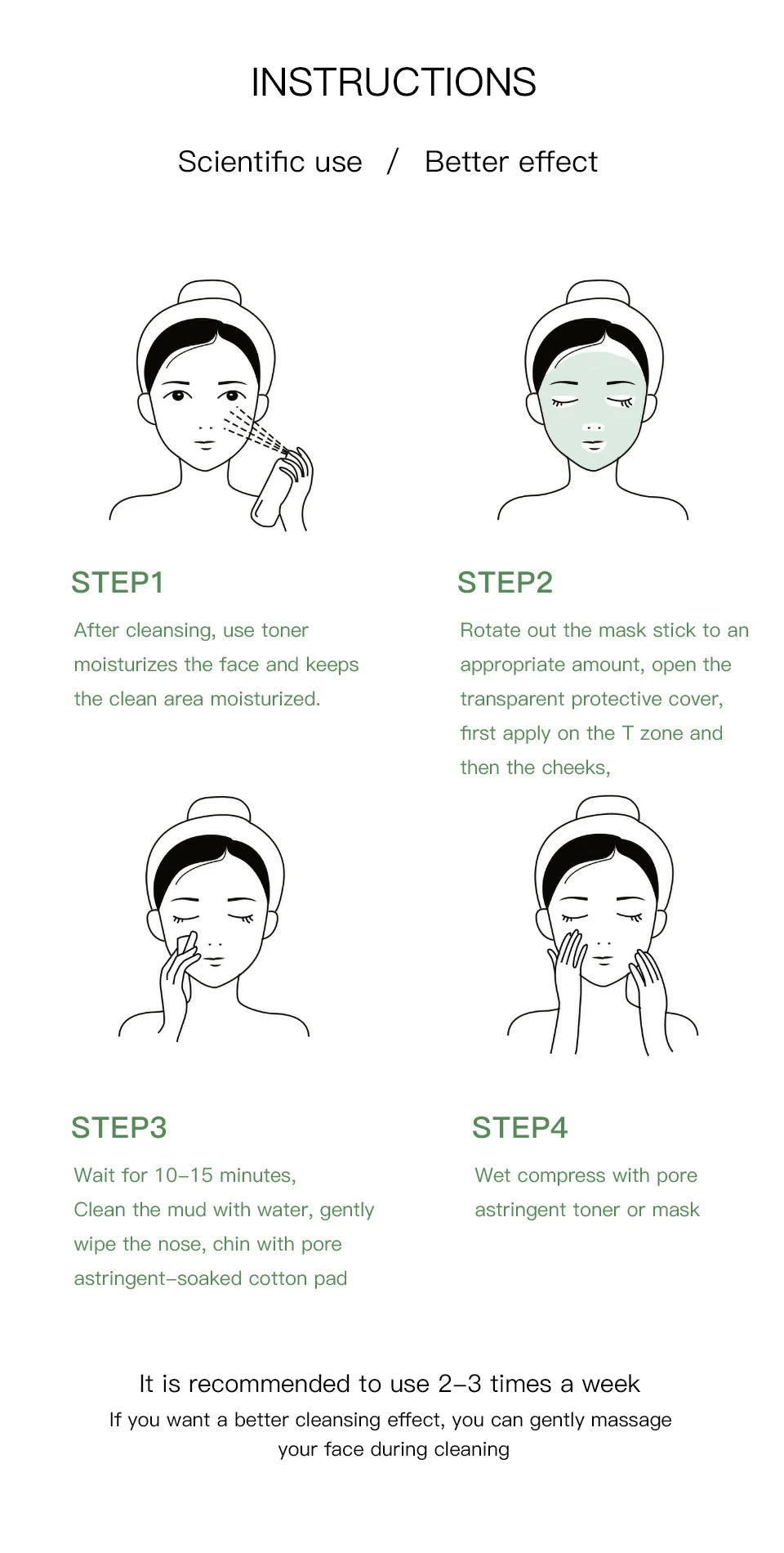 Face Clean Mask Green Tea Cleansing