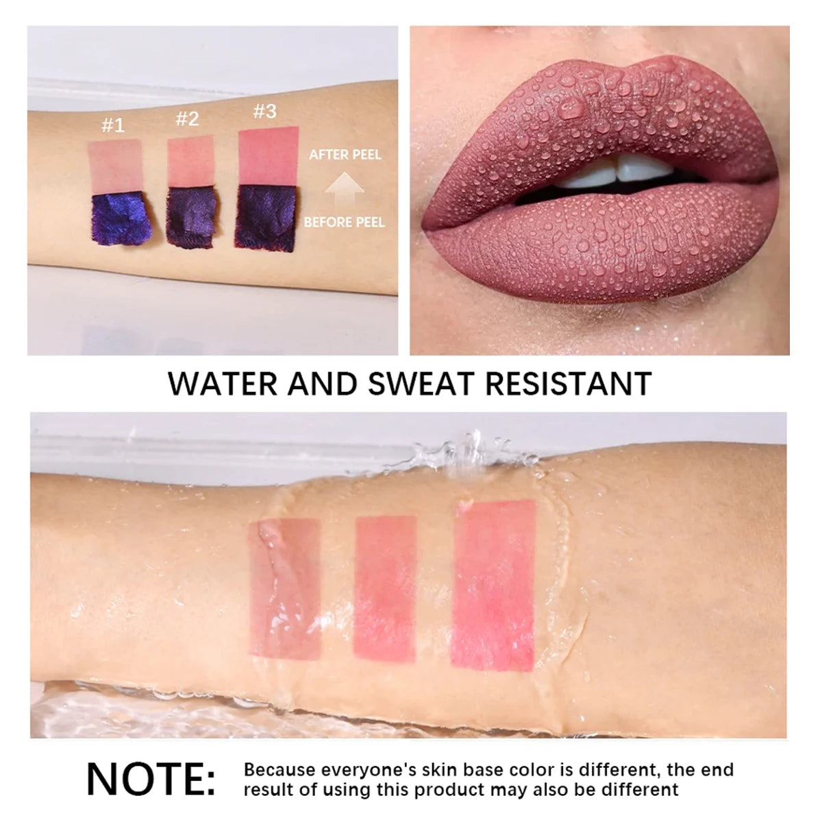 1/3 pcs peel off lip gloss