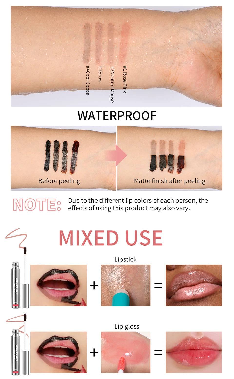 Waterproof Lip Liner Peel Off Tattoo Lip Gloss